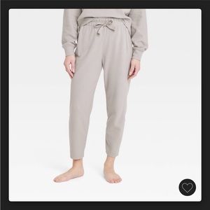 all in motion cozy rib straight pants in size medium color tan